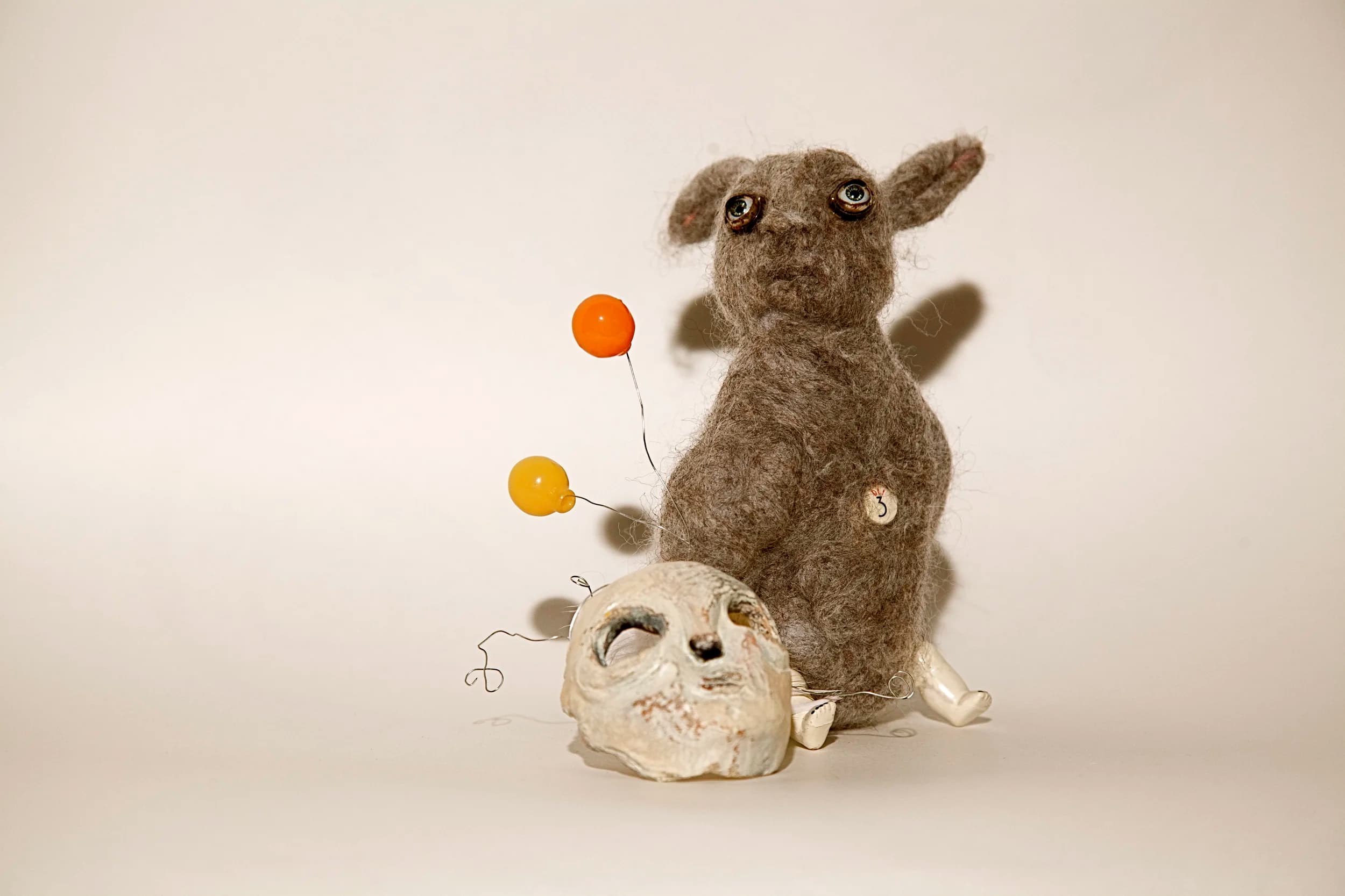 Birthday Boy, exposed — Mostly felt and ceramics