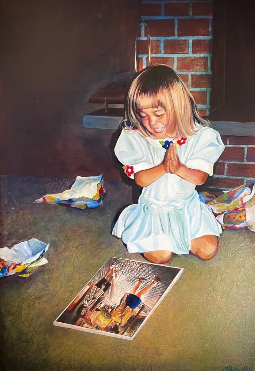 Little Beth — Acrylic & oil on panel