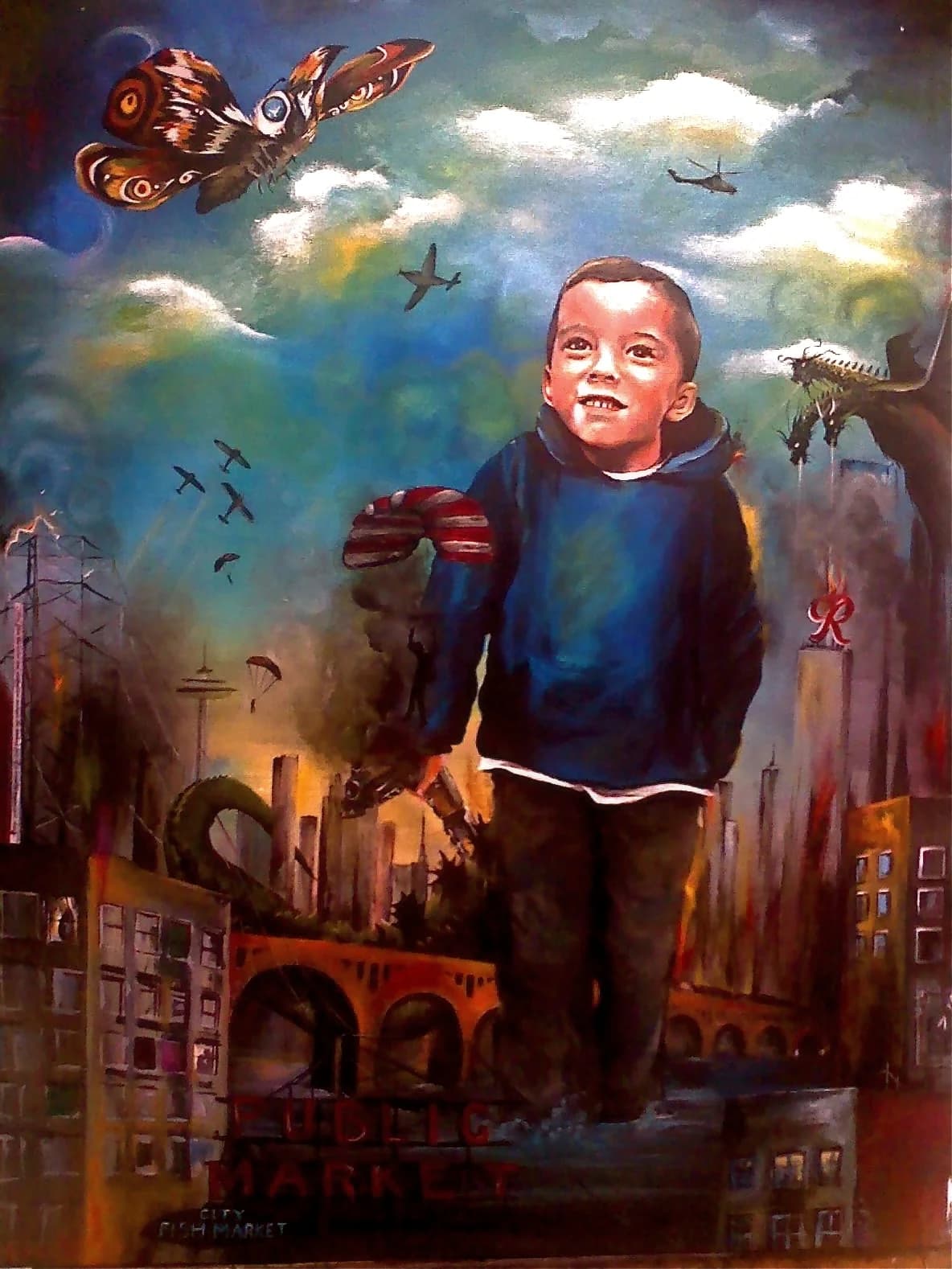 Simonzilla — Acrylic on canvas